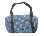 Bolsa azul con puntos blancos