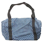 Bolsa azul con puntos blancos