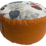 Zafu Eco Espelta redondo naranja-grandes flores