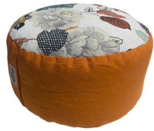 Zafu Eco Espelta redondo naranja-grandes flores
