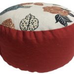 Zafu Eco Espelta redondo rojo-grandes flores