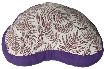 Zafu Eco Espelta corazon morado-espigas