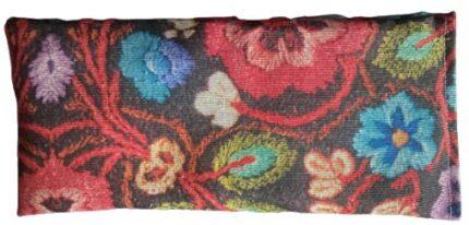 Almohadilla ojos negra-flores