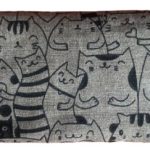 Almohadilla ojos gris-gatos
