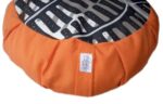 Zafu Eco Espelta corazón naranja-rayas - Imagen 2