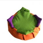 Zafú para niños naranja con 4 picos de colores