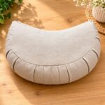 Zafu Eco Espelta Media luna pliegues 100% algodón