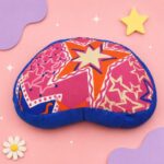 Zafu Eco Espelta corazón azul-estrellas