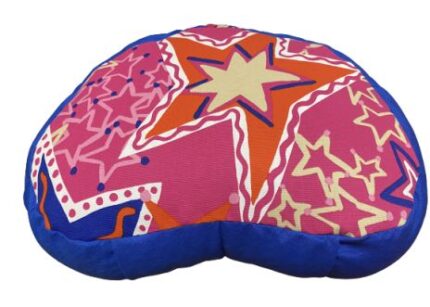 Zafu Eco Espelta corazon azul-estrellas