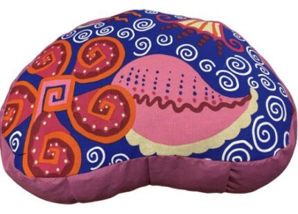 Zafu Eco Espelta corazon rosa-dibujos