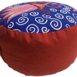 Zafu Eco Espelta redondo rojo-motivos