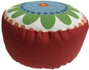 Zafu Eco Espelta redondo rojo-flor