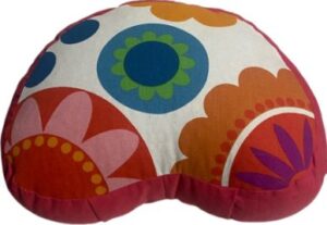 Zafu Eco Espelta corazon rojo-flor