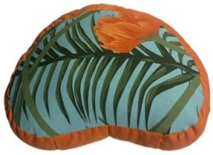 Zafu Eco Espelta coraozon naranja-flor