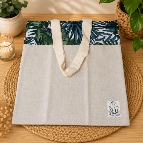 Bolsa para zafu palmeras Bolsa para zafú palmeras - Imagen 1