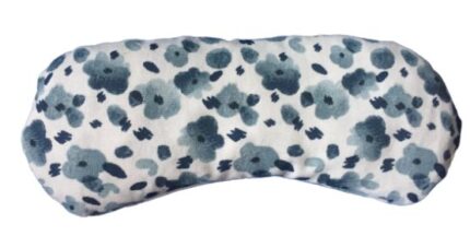 Almohadilla ojos blanca-florecitas