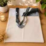 Bolsa para zafú blanca-negra
