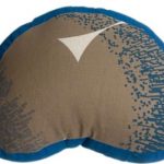 Zafu Eco Espelta corazon azul-marron