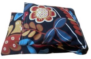 Saco térmico negro-flores