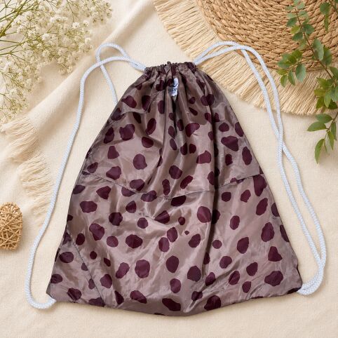 Mochila para yoga marrón con manchas Mochila para yoga marrón con manchas - Imagen 1