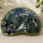 Zafu Eco Espelta corazón verde-palmeras