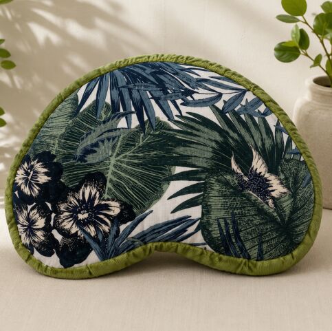Zafu Eco Espelta corazon verde-palmeras Zafu Eco Espelta corazón verde-palmeras - Imagen 1