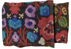 Saco termico negro-flores