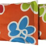 Saco termico naranja-flores