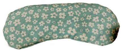 Almohadilla ojos azul-flores blancas