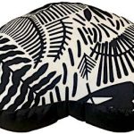 Zafu Eco Espelta corazon negro-blanco