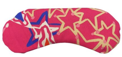 Almohadilla ojos rosa-estrellas
