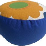 Zafu Eco Espelta redondo azul-flor