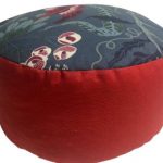 Zafu Eco Espelta redondo rojo-gris