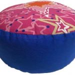 Zafu Eco Espelta redondo azul-estrellas