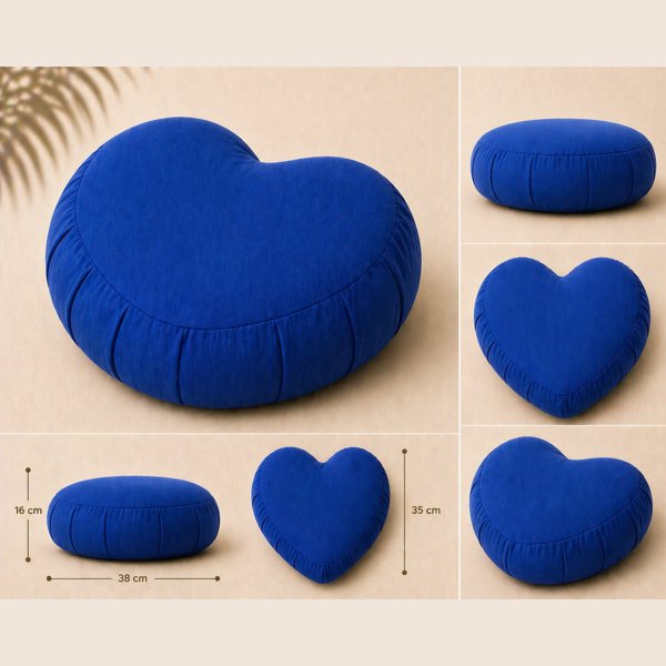 Zafu Eco Espelta corazón 8 colores - Imagen 2