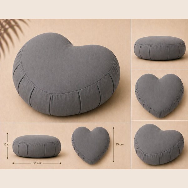 Zafu Eco Espelta corazón 8 colores - Imagen 9