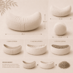 Zafu eco espelta Media-Luna desenfundable