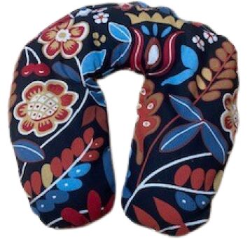 Saco Térmico Cervical Negro-flores