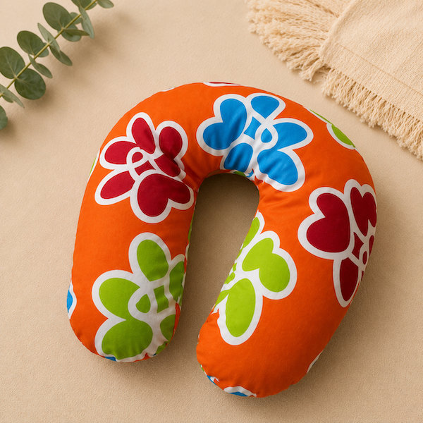 Saco Térmico Cervical Naranja-flores